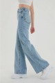 -buz Kar Likralı Süper Yüksek Bel Salaş Jeans Palazzo Pantolon. (süper Yüksek) Wide Leg -buz Kar Likralı Süper Yüksek Bel Salaş Jeans Palazzo Pantolon. (süper Yüksek) Wide Leg