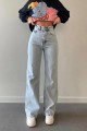 -buz Kar Likralı Süper Yüksek Bel Salaş Jeans Palazzo Pantolon. (süper Yüksek) Wide Leg -buz Kar Likralı Süper Yüksek Bel Salaş Jeans Palazzo Pantolon. (süper Yüksek) Wide Leg