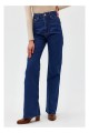 Paris Kadın Koyu Mavi Extra Yüksek Bel Salaş Paça Denim Kot Pantolon Paris Kadın Koyu Mavi Extra Yüksek Bel Salaş Paça Denim Kot Pantolon