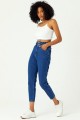 Kadın Orta Mavi Mom Jeans
