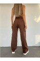 Jenny Kadın Kahverengi Süper Yüksek Bel Solmaz Likralı Arka Cepsiz Model Kargo Jeans Jenny Kadın Kahverengi Süper Yüksek Bel Solmaz Likralı Arka Cepsiz Model Kargo Jeans