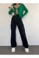 Diya Kadın Solmaz Likralı Siyah Süper Yüksek Bel Arka Cepsiz Model Kargo Jeans Diya Kadın Solmaz Likralı Siyah Süper Yüksek Bel Arka Cepsiz Model Kargo Jeans