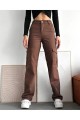 Agathe Kadın Likralı Kahverengi Süper Yüksek Bel Arka Cepsiz Model Kargo Jeans Agathe Kadın Likralı Kahverengi Süper Yüksek Bel Arka Cepsiz Model Kargo Jeans