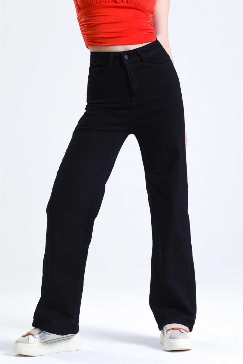 Freesia Süper Yüksek A.c.a.i.p S.o.l.m.a.z Siyah Salaş Jeans Palazzo Pantolon Freesia Süper Yüksek A.c.a.i.p S.o.l.m.a.z Siyah Salaş Jeans Palazzo Pantolon