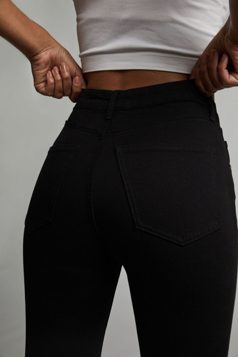 Likralı Dar Paça Skinny Siyah Kadın Bilek Boy Yüksel Bel Kot Pantalon Likralı Dar Paça Skinny Siyah Kadın Bilek Boy Yüksel Bel Kot Pantalon