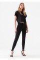 Likralı Dar Paça Skinny Siyah Kadın Bilek Boy Yüksel Bel Kot Pantalon Likralı Dar Paça Skinny Siyah Kadın Bilek Boy Yüksel Bel Kot Pantalon