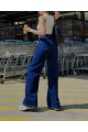 Kadın Koyu Mavi Yıkama Extra Yüksek Bel Salaş Paça Denim Kot Pantolon Kadın Koyu Mavi Yıkama Extra Yüksek Bel Salaş Paça Denim Kot Pantolon