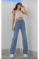 Extra Yüksek Bel Salaş Paça Kadın Tatlı Mavi Denim Kot Jean Extra Yüksek Bel Salaş Paça Kadın Tatlı Mavi Denim Kot Jean