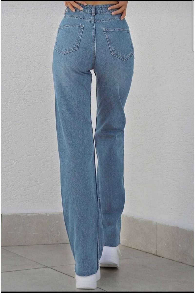 Extra Yüksek Bel Salaş Paça Kadın Tatlı Mavi Denim Kot Jean Extra Yüksek Bel Salaş Paça Kadın Tatlı Mavi Denim Kot Jean