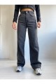 Yüksek Bel Salaş Paça Füme Kar Yıkama Kadın Kot Jeans Yüksek Bel Salaş Paça Füme Kar Yıkama Kadın Kot Jeans