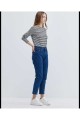 Kadın Koyu Mavi Likralı Mom Jeans Kadın Koyu Mavi Likralı Mom Jeans