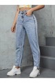 Yüksek Bel Likralı Kar YıkamaMom Jeans Yüksek Bel Likralı Kar YıkamaMom Jeans