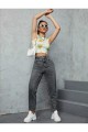 Casper Füme Kar Yıkama Mom Jeans Casper Füme Kar Yıkama Mom Jeans