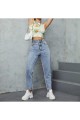 Yüksek Bel Likralı Kar YıkamaMom Jeans Yüksek Bel Likralı Kar YıkamaMom Jeans