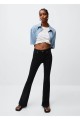 Flare Jeans Siyah Solmaz Ispanyol Yüksek Bel Flare Jeans Siyah Solmaz Ispanyol Yüksek Bel