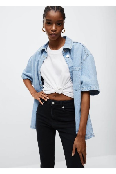 Flare Jeans Siyah Solmaz Ispanyol Yüksek Bel