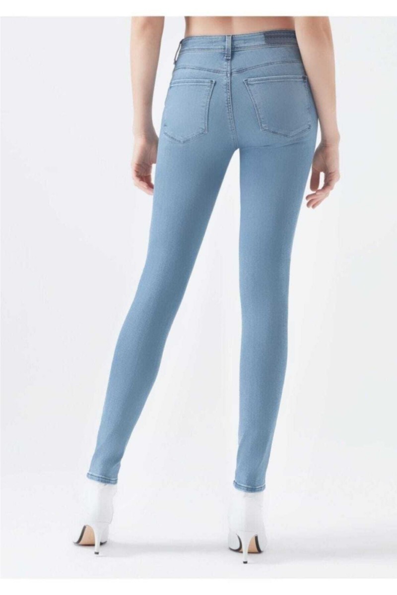 Kadın Mavi Kot Power Likralı Yüksek Bel Jean Pantolon(TOPARLAYICI) Kadın Mavi Kot Power Likralı Yüksek Bel Jean Pantolon(TOPARLAYICI)