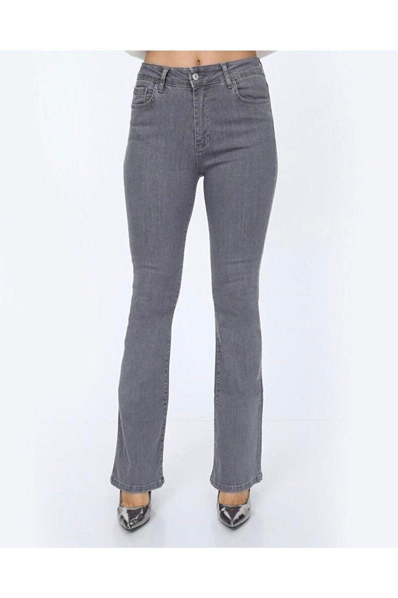 Edna Gold Solmayan Gri Yüksek Bel Ispanyol Jeans ( Extra Rahat) Edna Gold Solmayan Gri Yüksek Bel Ispanyol Jeans ( Extra Rahat)