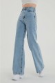 90 s Kar Yıkama Mavi Likralı Süper Yüksek Bel Salaş Jeans Palazzo Pantolon 90 s Kar Yıkama Mavi Likralı Süper Yüksek Bel Salaş Jeans Palazzo Pantolon