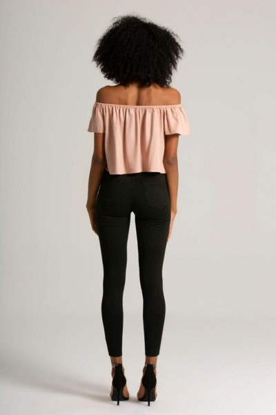 Sarah Gold Ikon Siyah Skinny Jeans Kot Pantolon (SİMSİYAH)