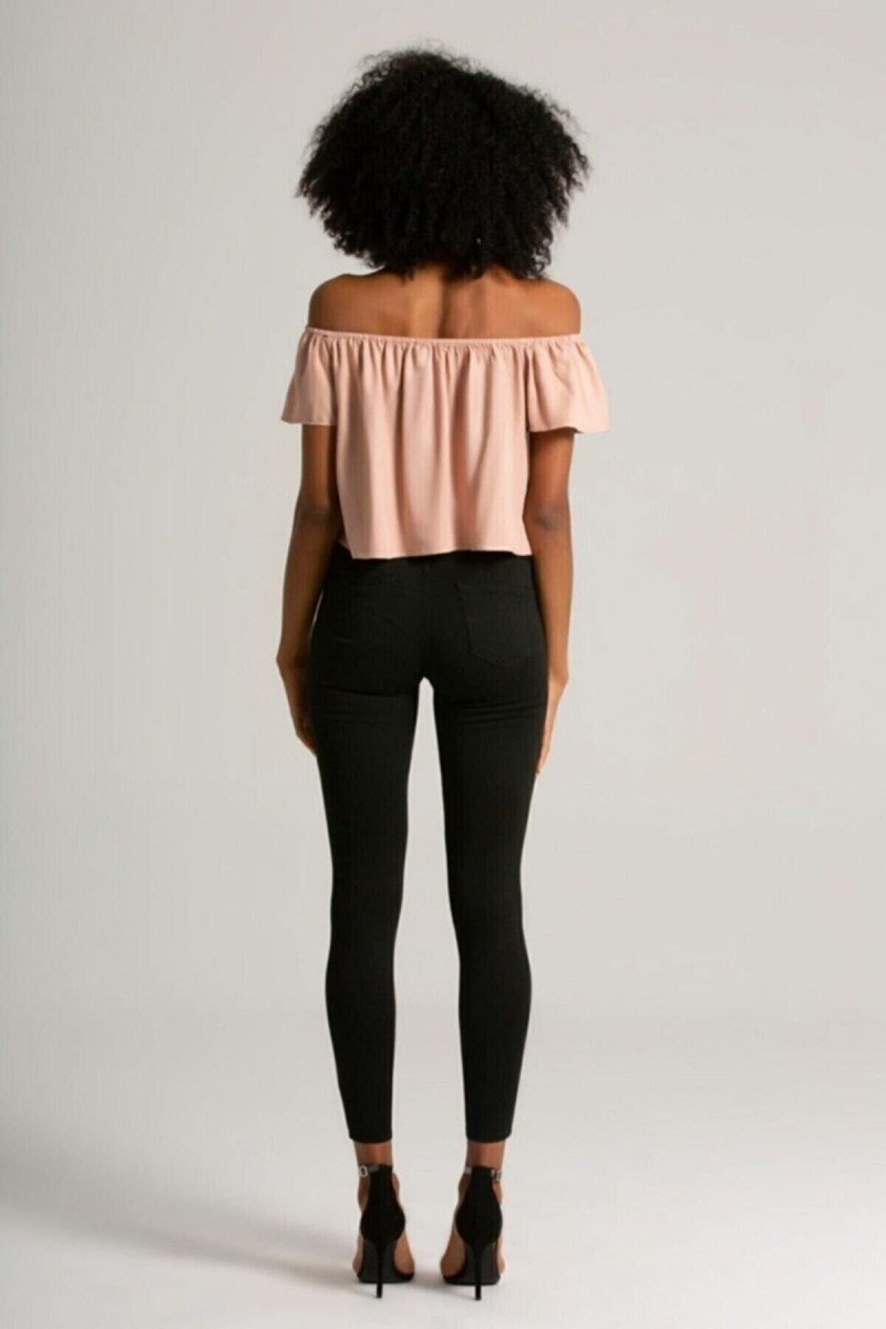 Sarah Gold Ikon Siyah Skinny Jeans Kot Pantolon (SİMSİYAH)