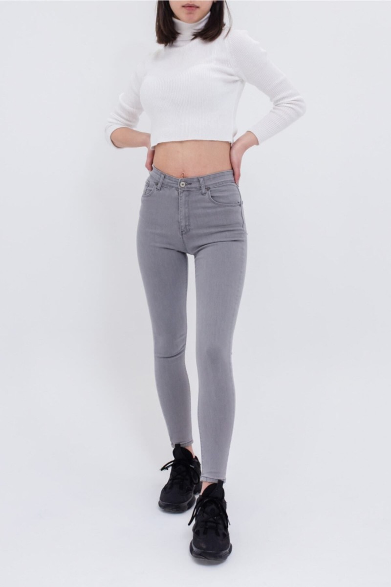 Ramses Gri Yüksek Bel S.ü.p.e.r Skinny Jeans Pantolon Jeans(TOPARLAYICI)