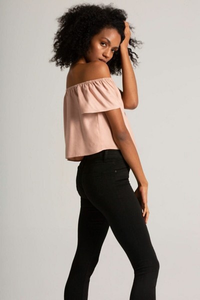 Yüksel Bel Siyah Kadın Bilek Boy Dar Paça Skinny Likralı Kot Pantalon