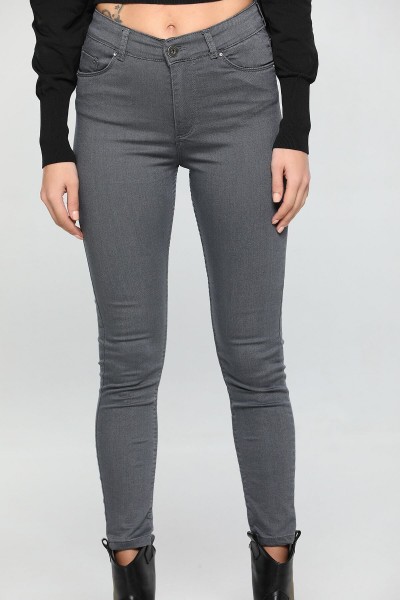 Yüksek Bel Jean Pantolon(RENK SOLMAYAN)