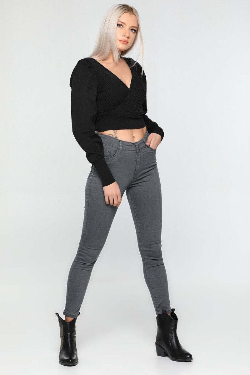 Yüksek Bel Jean Pantolon(RENK SOLMAYAN)