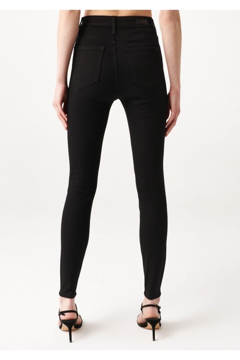 A.c.a.i.p Kadın Black Yüksek Bel Jeans Pantolon Solmaz Siyah Jeans(toparlayıcı)