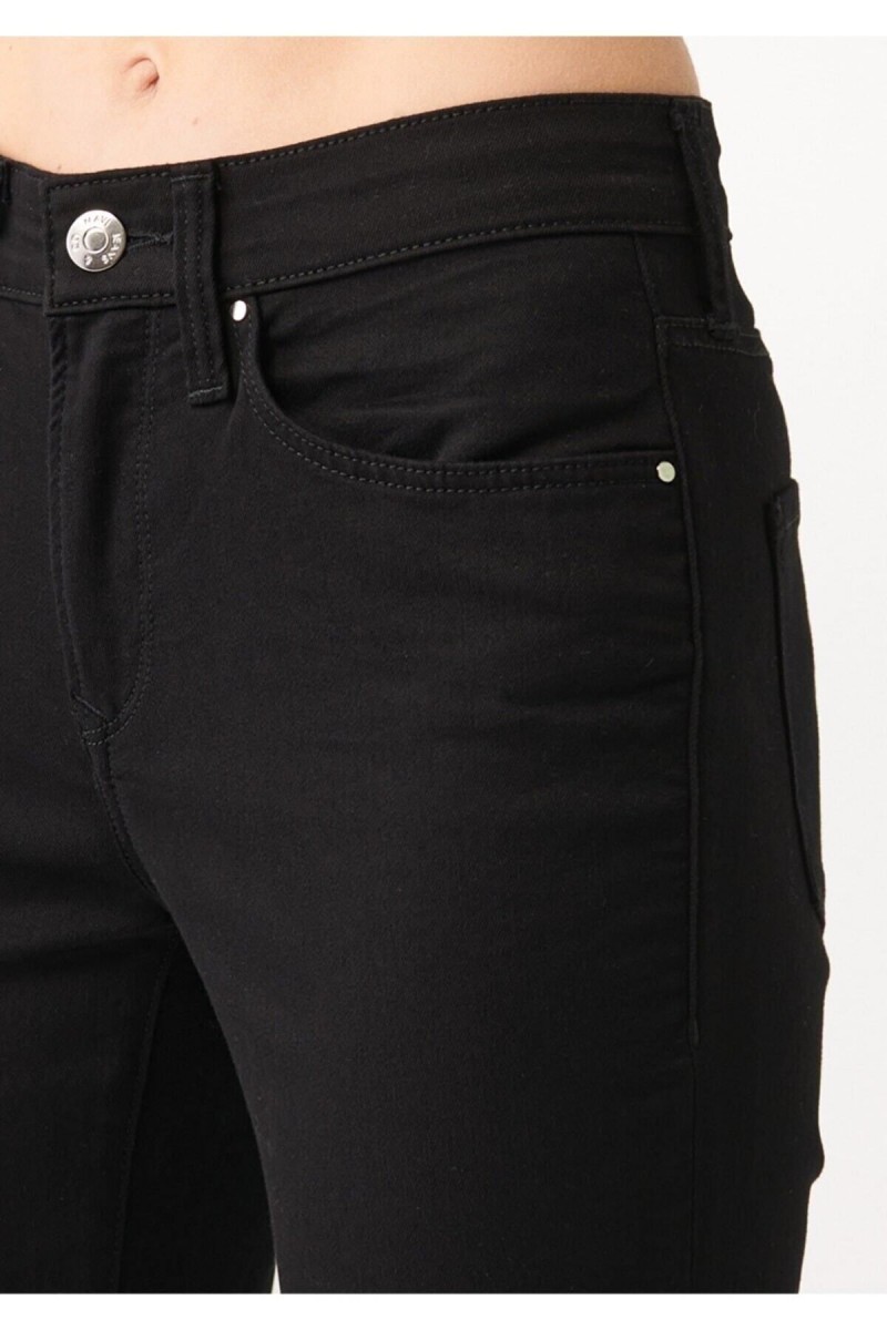 Hot Women Siyah Ispanyol Paça Kot Pantolon Yüksek Bel Ispanyol Jeans Toparlayıcı