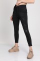 Taslamalı Sıyah Jeans