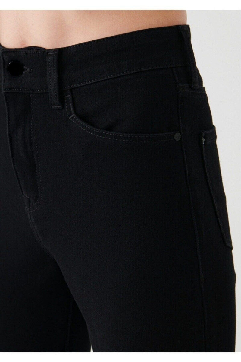 Nataly Siyah Skinny Jeans Kot Pantolon (SİMSİYAH)