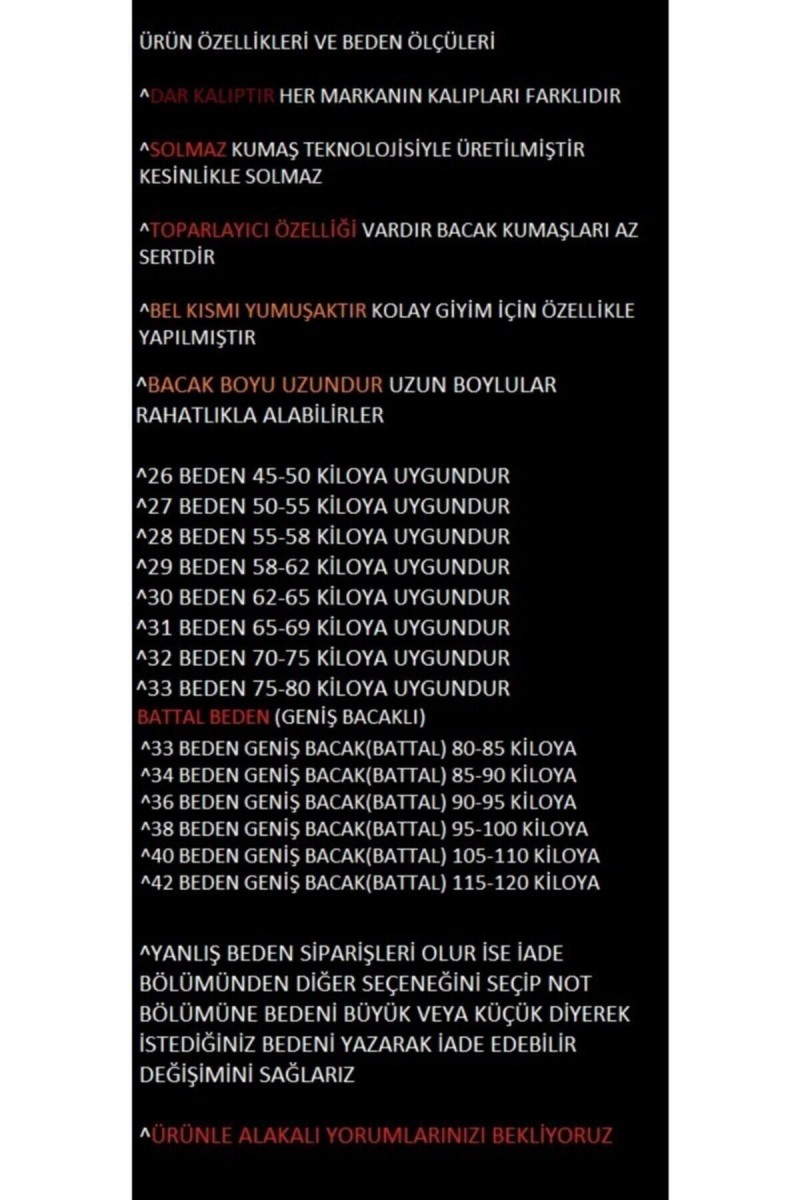 Extra Siyah Yüksek Bel Skinny Jeans Solmayan Kumaş