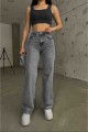 90 s Füme Likralı Süper Yüksek Bel Salaş Jean Pantolon 90 s Füme Likralı Süper Yüksek Bel Salaş Jean Pantolon