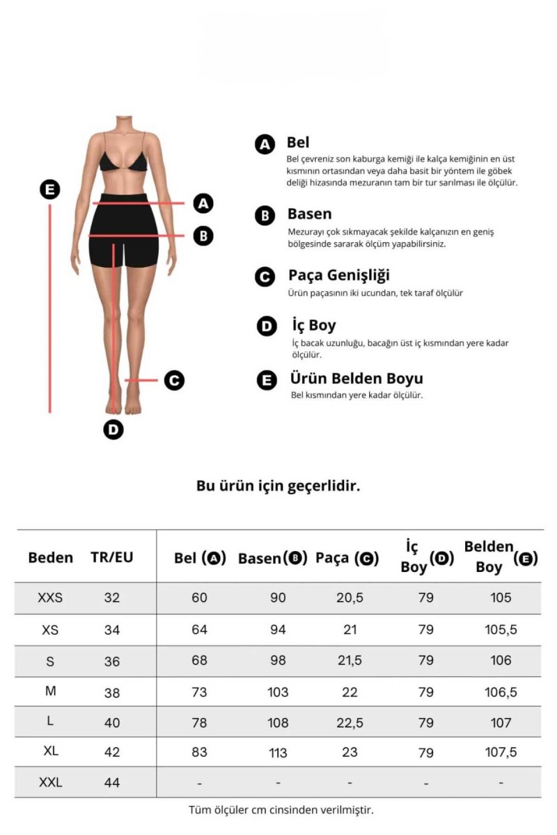Delmera Kadın Siyah Kargo Cep Arka Cepsiz Exstra Yüksek Bel Palazzo Jean Pantalon