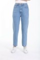 Açık Mavi Mom Jean Pantolon Blue Mom Jean