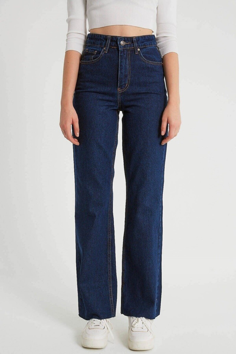90 s Koyu Mavi Likralı Süper Yüksek Bel Salaş Jeans Palazzo Pantolon. (SÜPER YÜKSEK) Wide Leg 90 s Koyu Mavi Likralı Süper Yüksek Bel Salaş Jeans Palazzo Pantolon. (SÜPER YÜKSEK) Wide Leg