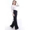 Siyah Likralı Süper Yüksek Bel Salaş Jeans Palazzo Pantolon. (Süper Yüksek.) Wide Leg.