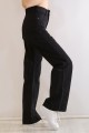 Siyah Likralı Süper Yüksek Bel Salaş Jeans Palazzo Pantolon. (SÜPER YÜKSEK.) Wide Leg.