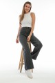 Füme Power Likralı Süper Yüksek Bel Salaş Jeans Jeans Palazzo Pantolon Füme Power Likralı Süper Yüksek Bel Salaş Jeans Jeans Palazzo Pantolon
