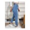 Kadın Açık Mavi Skinny Mom Jeans Mavi Mom Dar Kalıp Kot Pantolon
