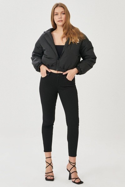 Monica Gold Ikon Siyah Skinny Jeans Kot Pantolon (SİMSİYAH)