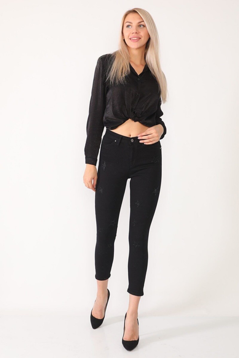 Bony Siyah Skinny Jeans Kot Pantolon (SİMSİYAH) Bony Siyah Skinny Jeans Kot Pantolon (SİMSİYAH)