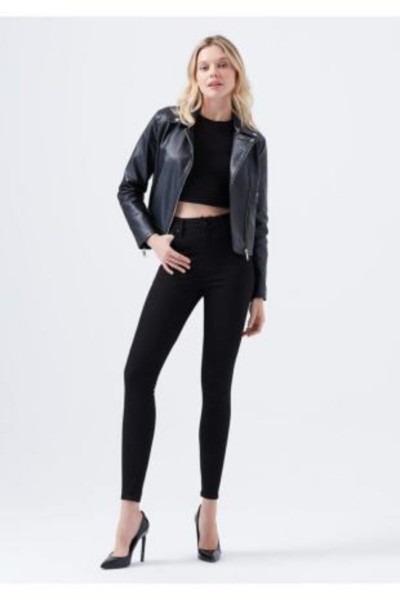 Olivia E.x.t.r.a Yüksek Bel Siyah Jeans S.i.m.s.i.y.a.h (s.o.l.m.a.z Toparlayıcı ) Dar Kalıp