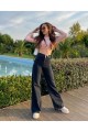 Siyah Likralı Süper Yüksek Bel Salaş Jean Pantolon. (SÜPER YÜKSEK.) Wide Leg. Siyah Likralı Süper Yüksek Bel Salaş Jean Pantolon. (SÜPER YÜKSEK.) Wide Leg.