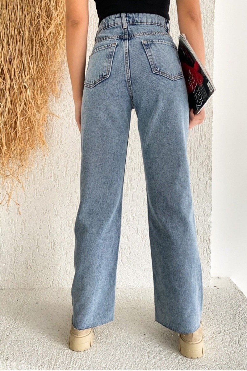 90 s Buz Mavi Kar Likralı Süper Yüksek Bel Salaş Jean Pantolon. (SÜPER YÜKSEK.) Wide Leg. 90 s Buz Mavi Kar Likralı Süper Yüksek Bel Salaş Jean Pantolon. (SÜPER YÜKSEK.) Wide Leg.