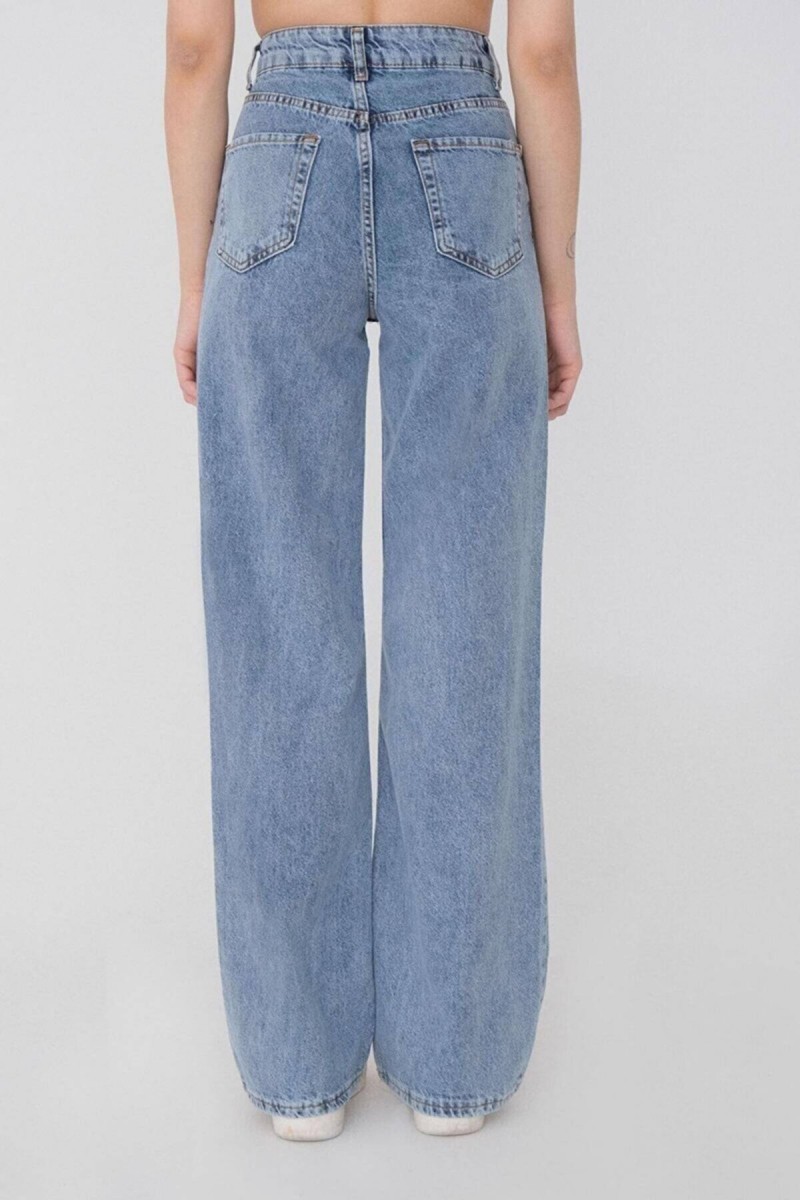 Extra Yüksek A.c.a.i.p S.o.l.m.a.z Mavi Salaş Jeans Palazzo Pantolon (süper Yüksek ) Extra Yüksek A.c.a.i.p S.o.l.m.a.z Mavi Salaş Jeans Palazzo Pantolon (süper Yüksek )