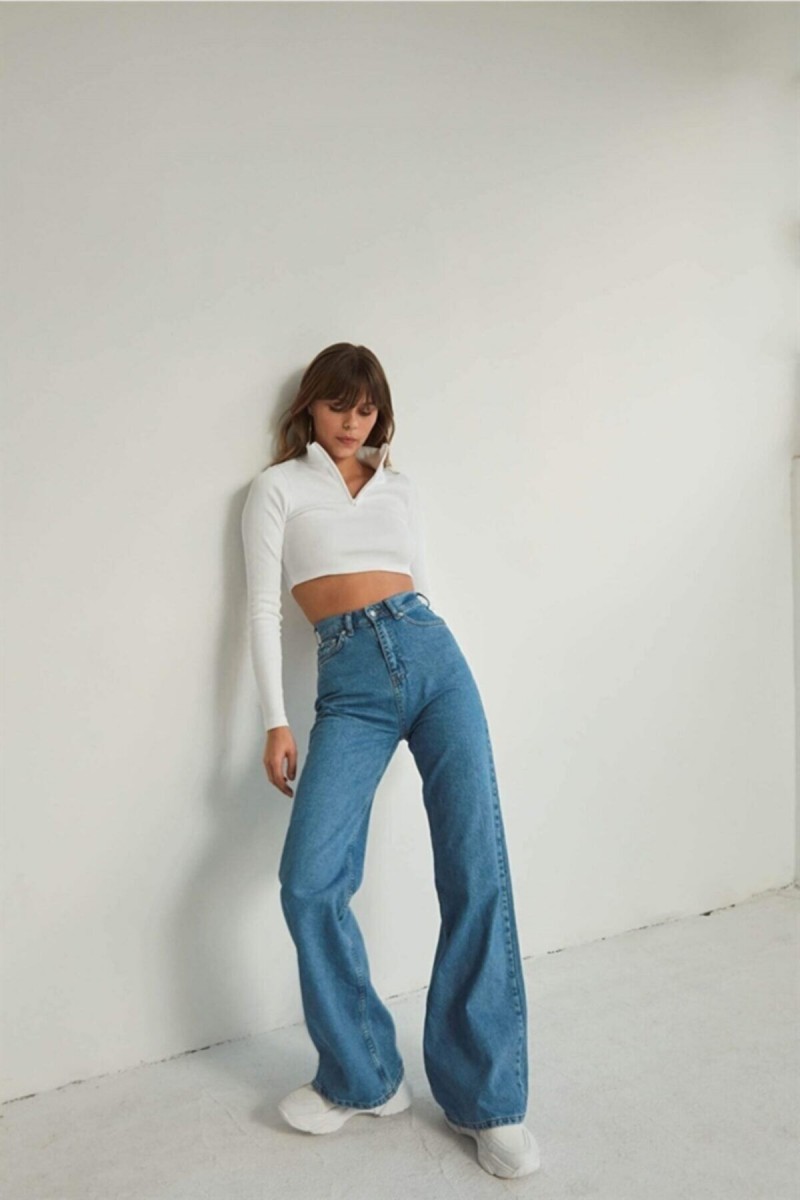 Extra Yüksek A.c.a.i.p S.o.l.m.a.z Mavi Salaş Jeans Palazzo Pantolon (süper Yüksek ) Extra Yüksek A.c.a.i.p S.o.l.m.a.z Mavi Salaş Jeans Palazzo Pantolon (süper Yüksek )