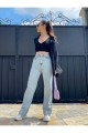 -buz Kar Likralı Süper Yüksek Bel Salaş Jeans Palazzo Pantolon. (süper Yüksek) Wide Leg -buz Kar Likralı Süper Yüksek Bel Salaş Jeans Palazzo Pantolon. (süper Yüksek) Wide Leg
